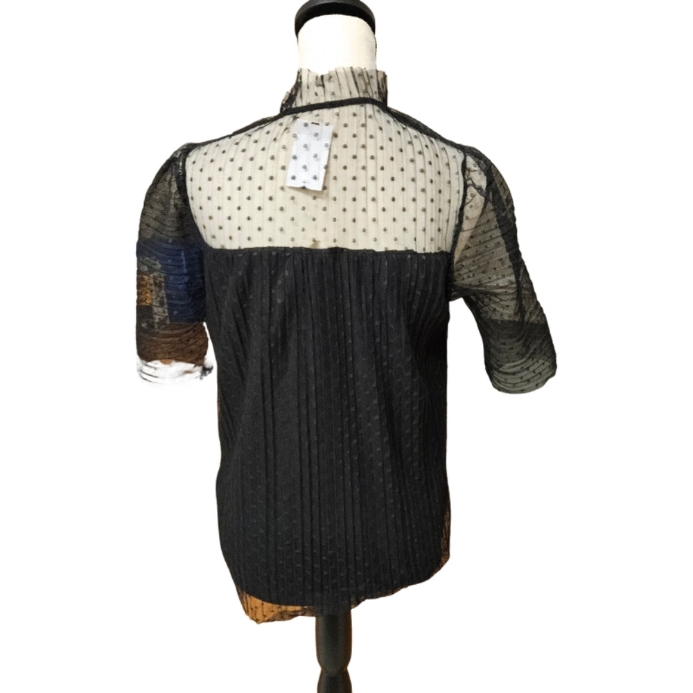 NWT - Ginger G Black Lace Top - Picture 4 of 7